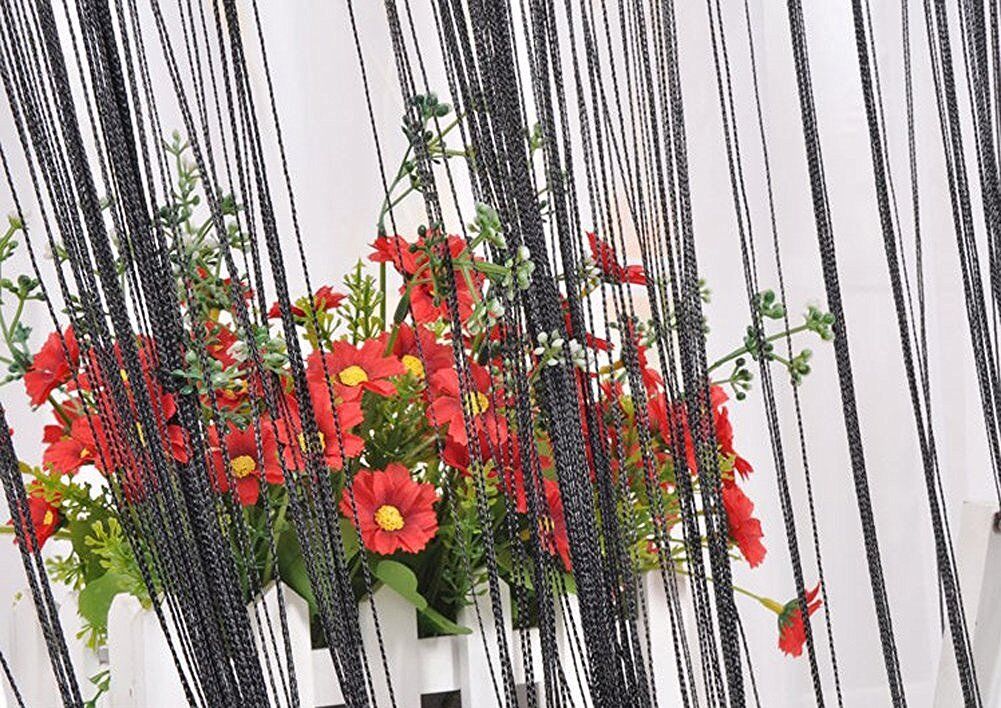 2 Pack Magik Line String Window Curtain Tassel Door Fringe Panel Room Divider