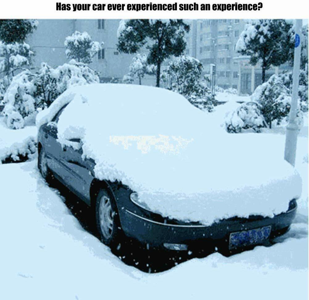 US Warm Ice Scraper Mitt Windshield Snow Scrapers Waterproof Snow Remover Glove