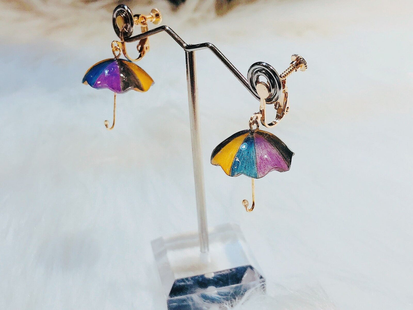 Graduation Sale! Magik Umbrella Made in USA Handmade 3D Shrinky Dinks Earrings