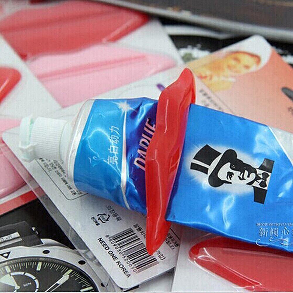 US 8 Pack Dispenser Squeeze Tube Squeezer Easy Toothpaste Animal Lip Roll