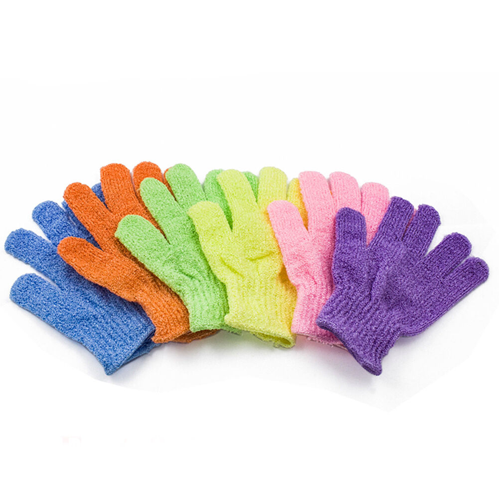 US 6~24 PCS Exfoliating Spa Bath Gloves Shower Soap Clean Hygiene Wholesale Lots