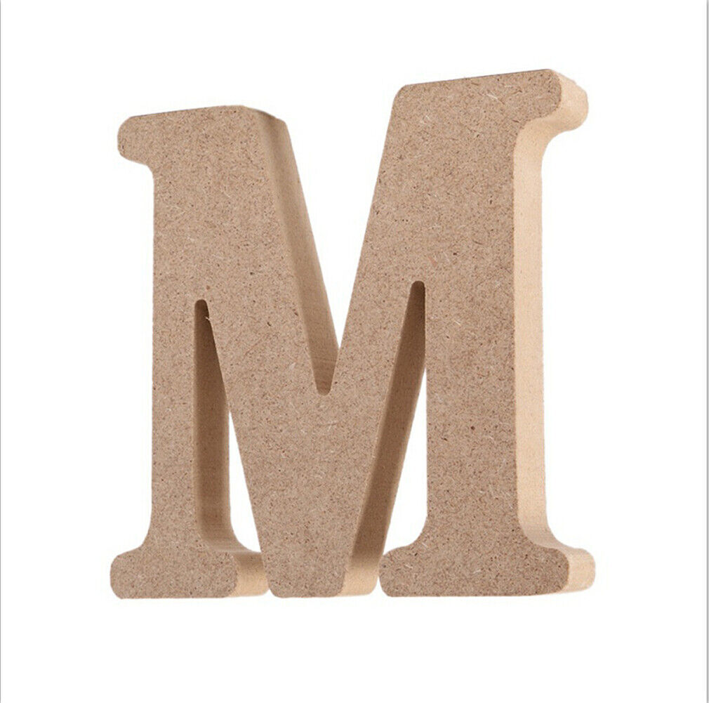 US 3.93'' A-Z Wooden Letters Alphabet Self Standing Wedding Party/Home/Decor Lot