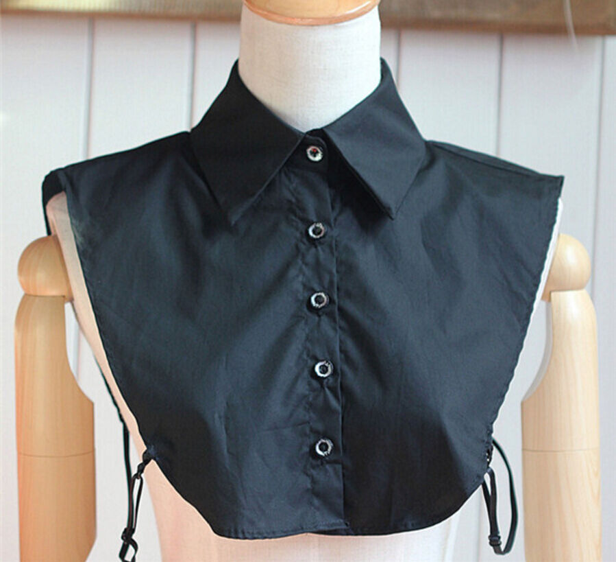 Choker Necklace Unisex Women Peter Pan Detachable Lapel Shirt Fake False Collar