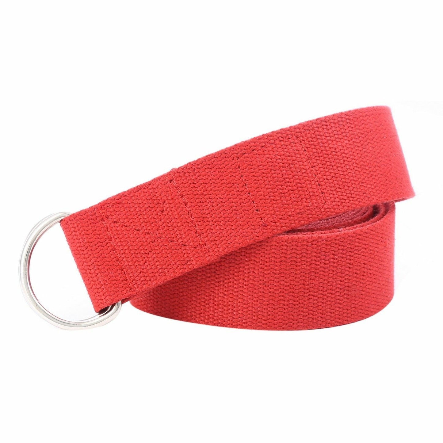 125 Inch/10.5 Feet/3.2M Fitness Exercise Yoga Strap Durable Cotton Metal D-Ring