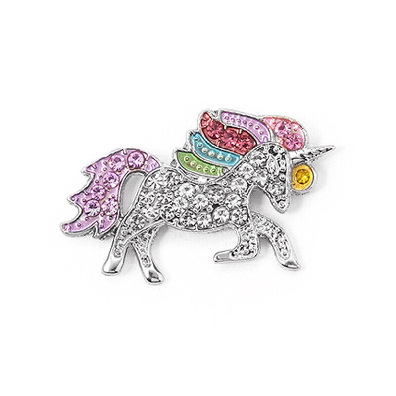 US Unicorn Jewelry Rainbow Rhinestone Crystal Necklace/ Bracelet/ Earring/ Ring