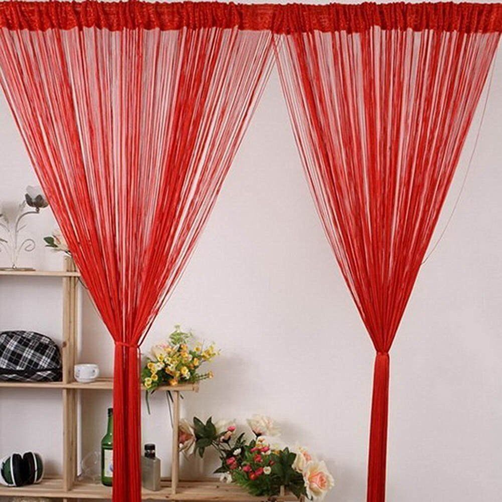 2 Pack Magik Line String Window Curtain Tassel Door Fringe Panel Room Divider