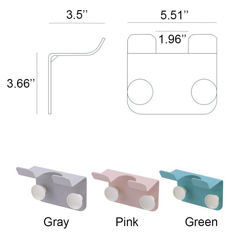 Hair Dryer Holder Self-Adhesive Hanging Rack Organizer Hook Spiral Caddy Bracket