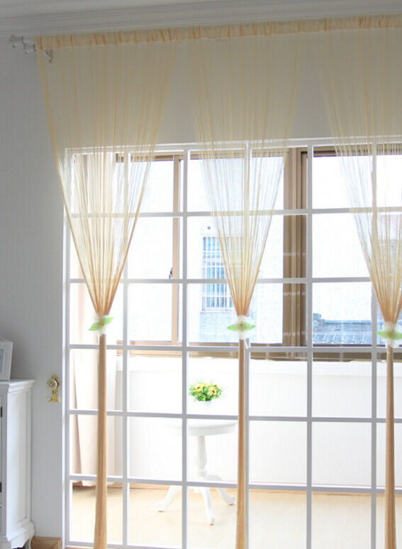 2 Pack Magik Line String Window Curtain Tassel Door Fringe Panel Room Divider