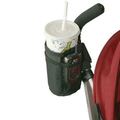 US 1-2pcs Universal Stroller Walker Keep Warm Mesh Pocket Bike Cup Bottle Holder