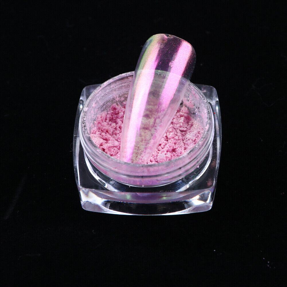 US Glitter Holographic Mirror Nail Art Powder Ultra-thin Aurora Mermaid Pigment