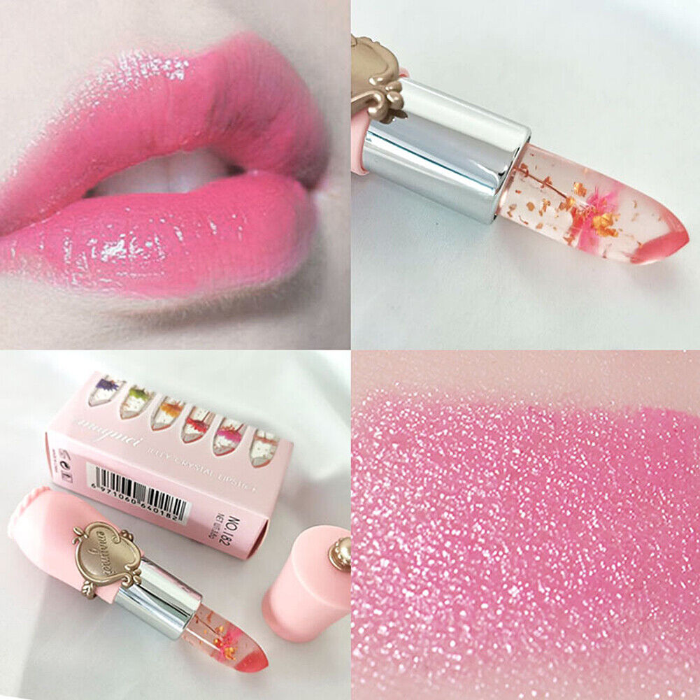 US Flower Lipstick Color Jelly Transparent Magic Changing Lip Temperature Change