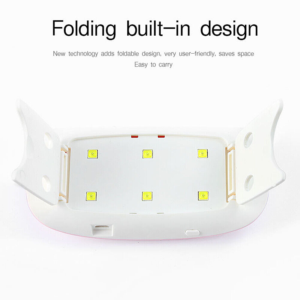Nails Lamp LED Light Potable Mini UV LED Lamp Nail Dryer Gel Nail Art Tool 6W
