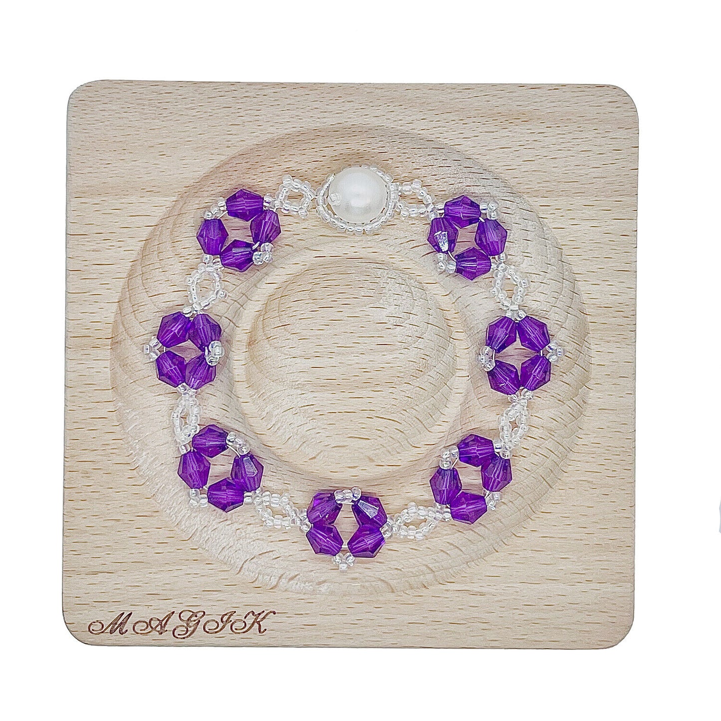 Magik 4-Petal Flower Floral Bracelet Elegant Light Luxury Adjustable Made in USA