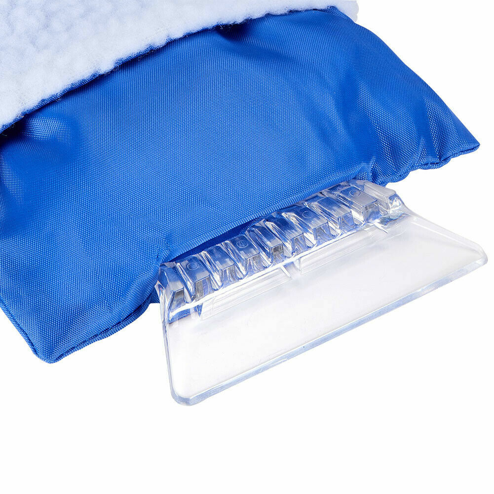 US Warm Ice Scraper Mitt Windshield Snow Scrapers Waterproof Snow Remover Glove