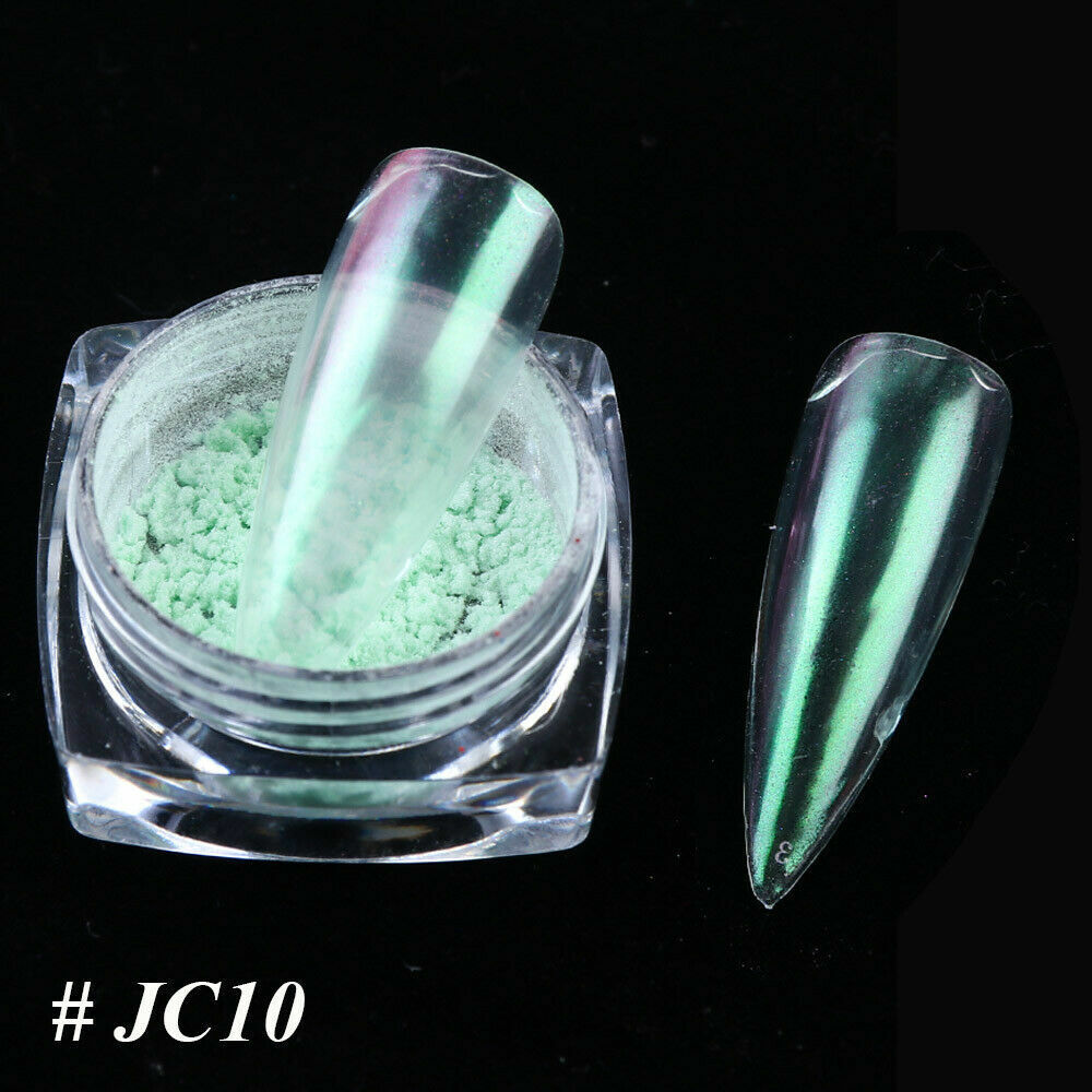 US Glitter Holographic Mirror Nail Art Powder Ultra-thin Aurora Mermaid Pigment