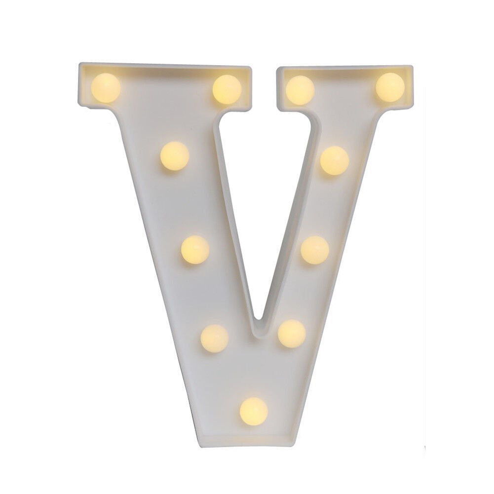 Light Up Letter LED Alphabet PlasticParty Sign Wedding Festival Stand Decoration