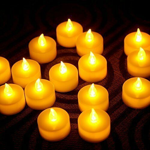 Flameless LED Tealight Candles Tea Light Candle 24pcs Battery-powered LCL24