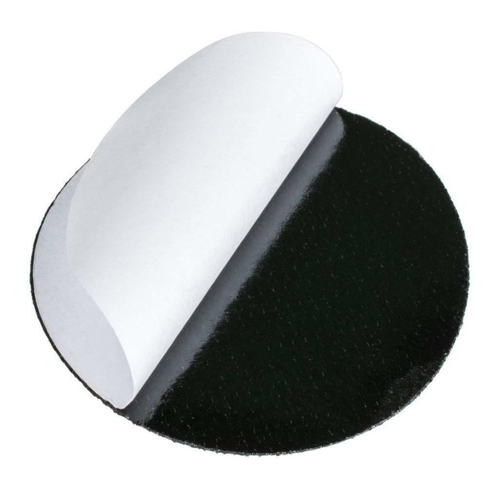 US 20-40 Pack Black Round Self Adhesive Tape Double Sided Sticky Carpet Gripper