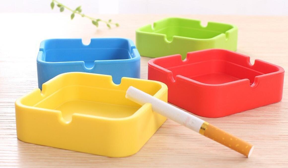 6 Pcs Ashtray Silicone Cigarette Smoking Bedroom Smoke Bin Cigarette Pipe Holder