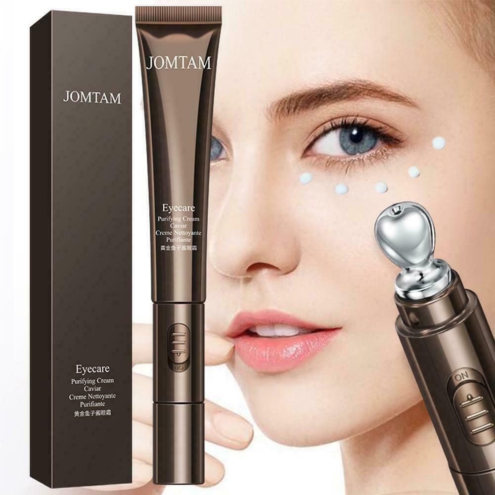 US 1-2Pcs Golden Caviar Vibration Eye Cream Massage Lift Up Anti-age Dark Circle