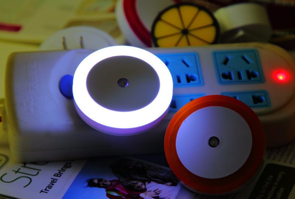 4~8 PCS Auto LED Light Induction Sensor Control Bedside Night Light In Wall Lamp