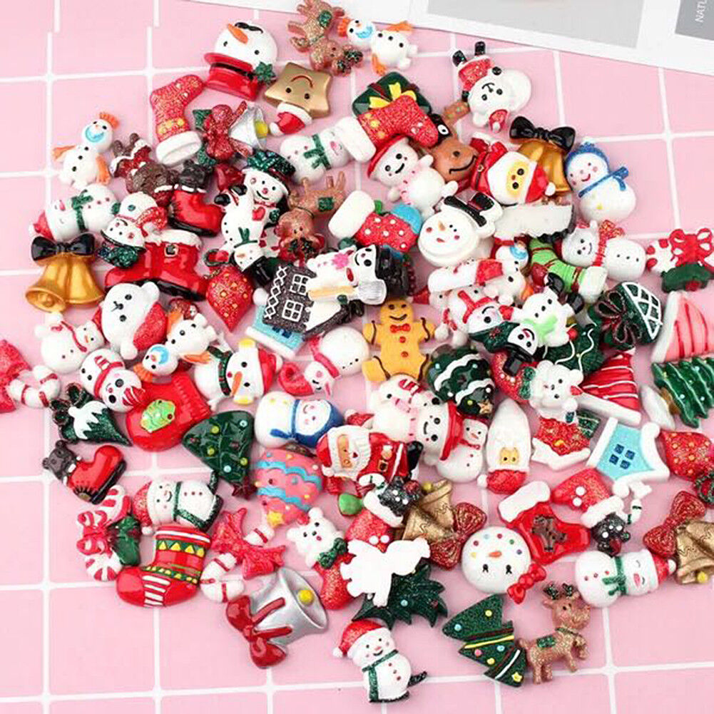 US 15~100 Pc Slime Bread Candy Unicorn Resin Flat Back Scrapbooking Charms DIY