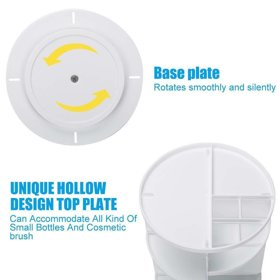 360 Degree Rotating Cosmetic Makeup Organizer Storage Box Lipstick Shelf Display