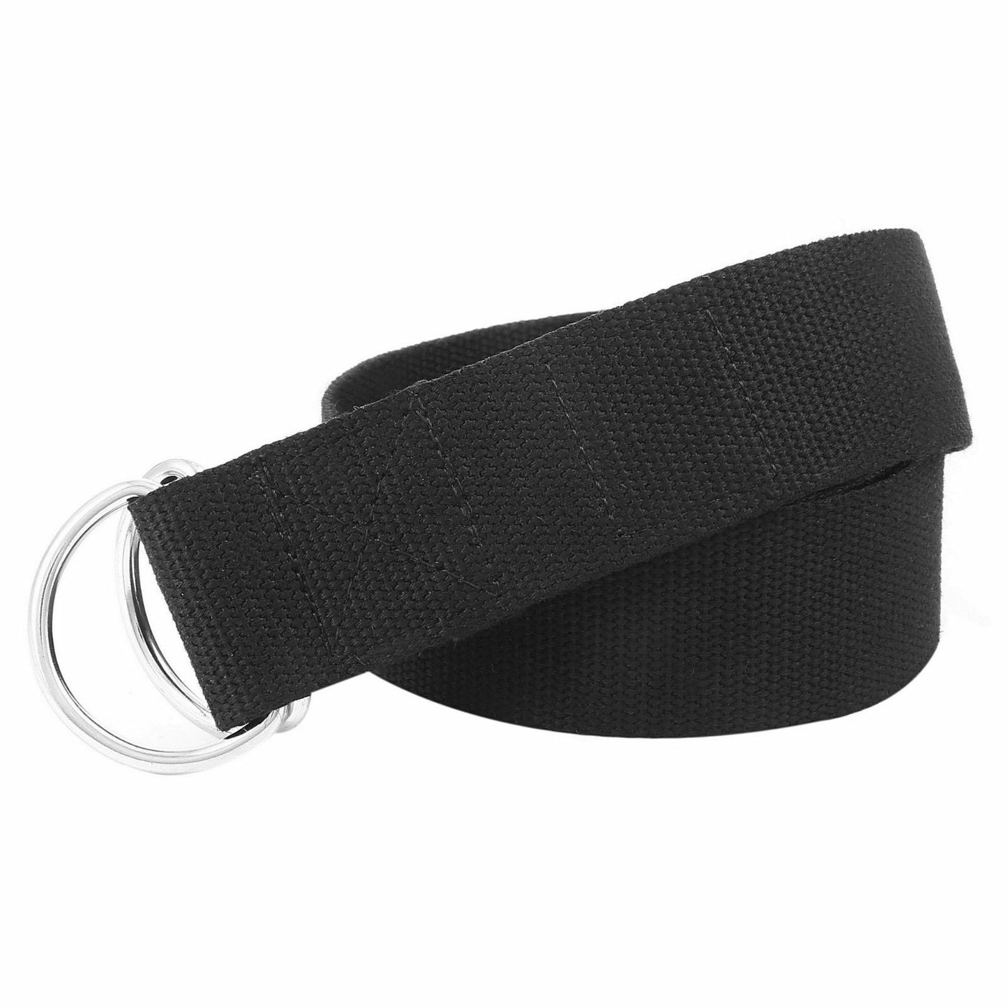 125 Inch/10.5 Feet/3.2M Fitness Exercise Yoga Strap Durable Cotton Metal D-Ring