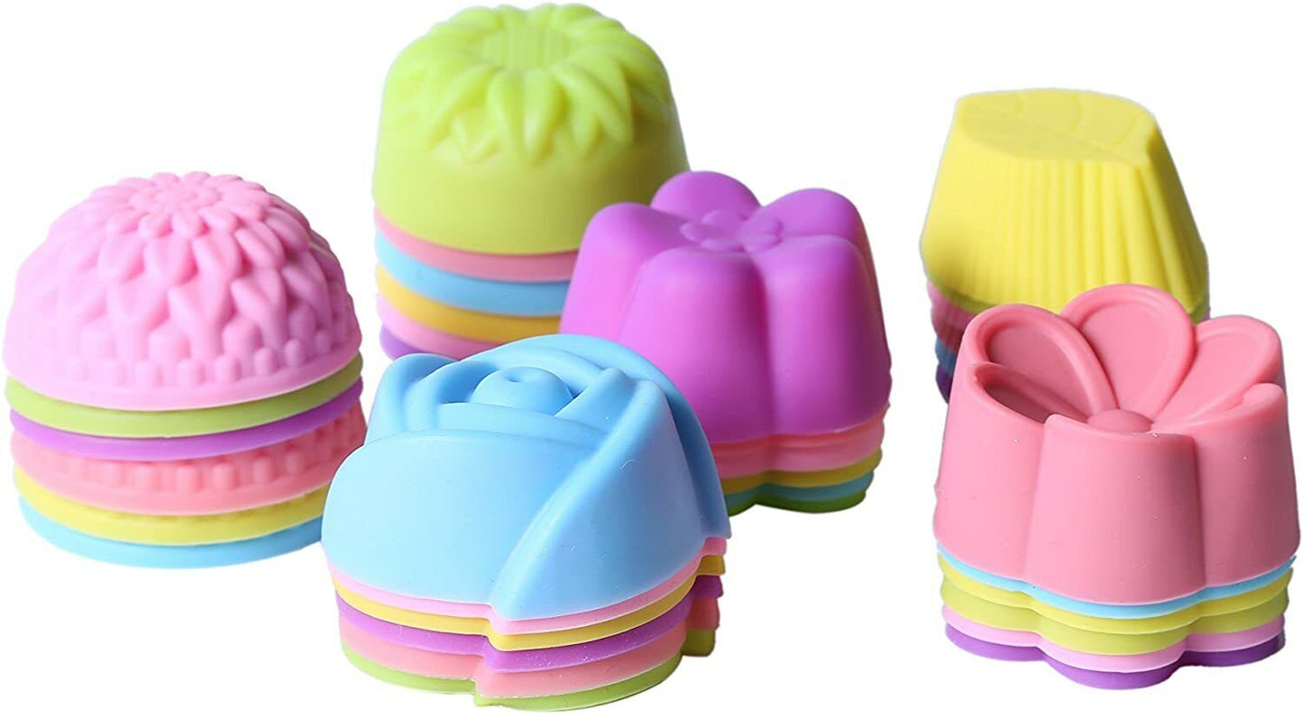 Magik 36 PCS Reusable Non-stick Silicone Baking Muffin Cupcake Chocolate Cups