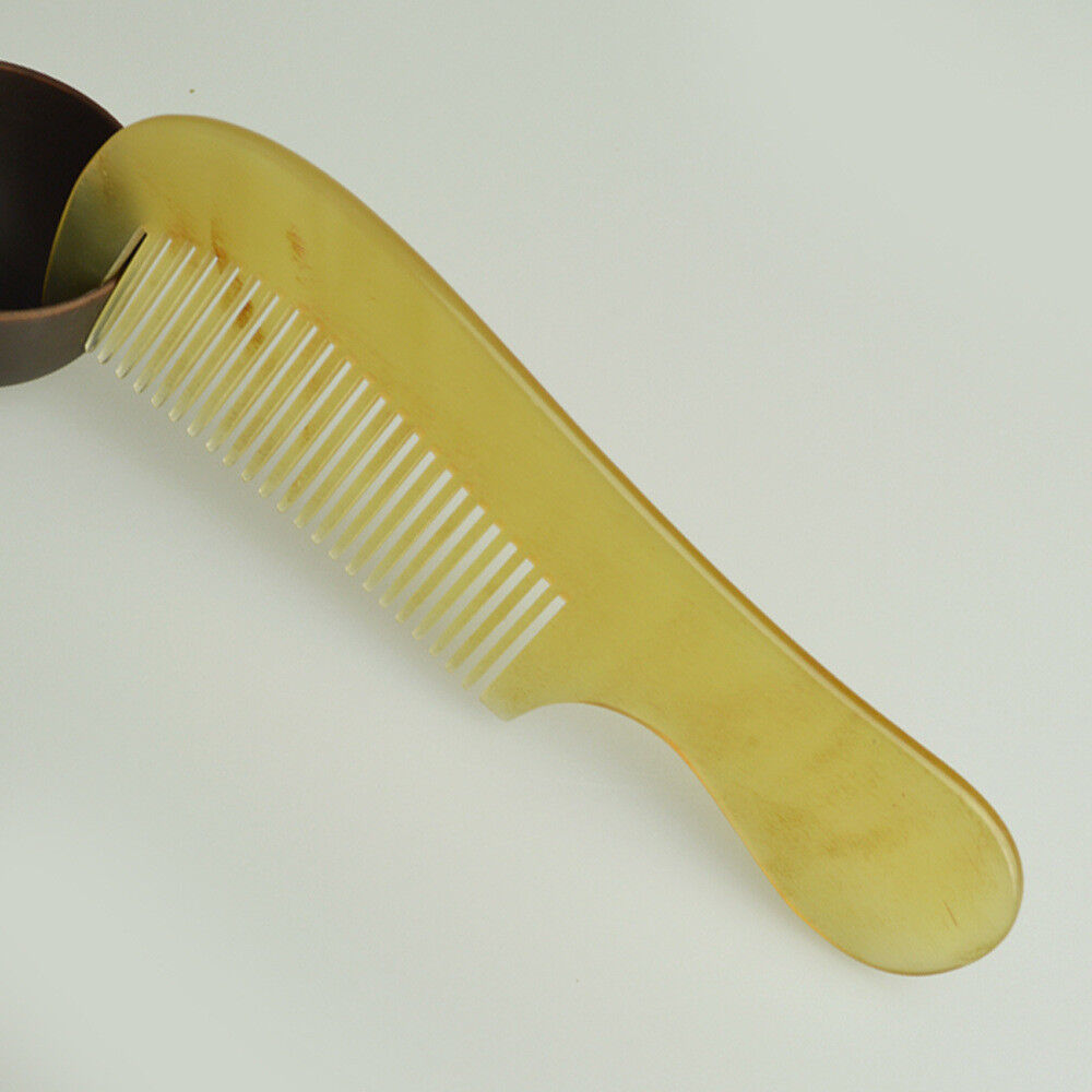 3~5 Pack Massage Tendon Comb Natural Amber Ox Horn Portable Hair Beard US Seller