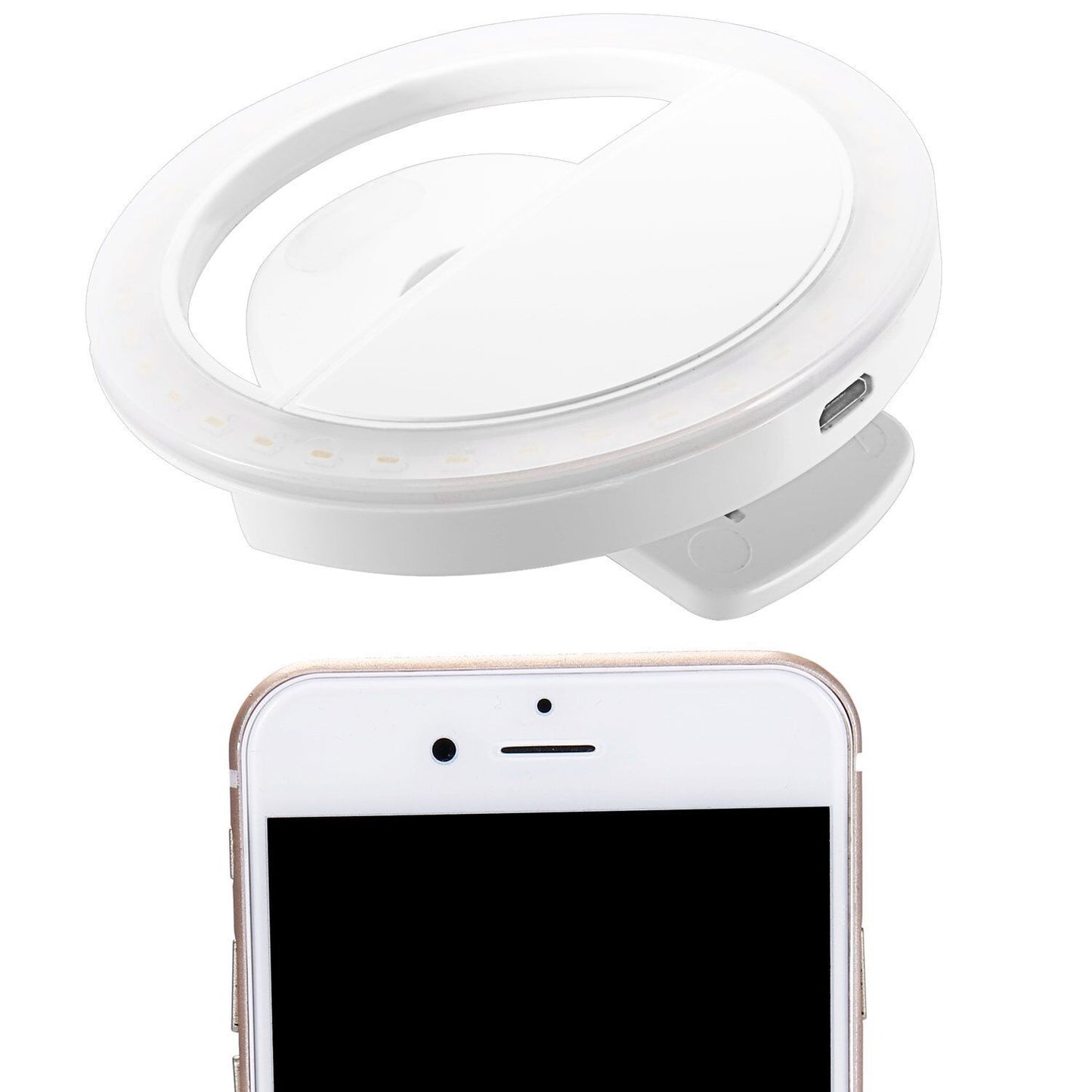 Luxury Selfie Luminous LED Light Up Phone Ring For iPhone 6S 7 Plus Samsung LG