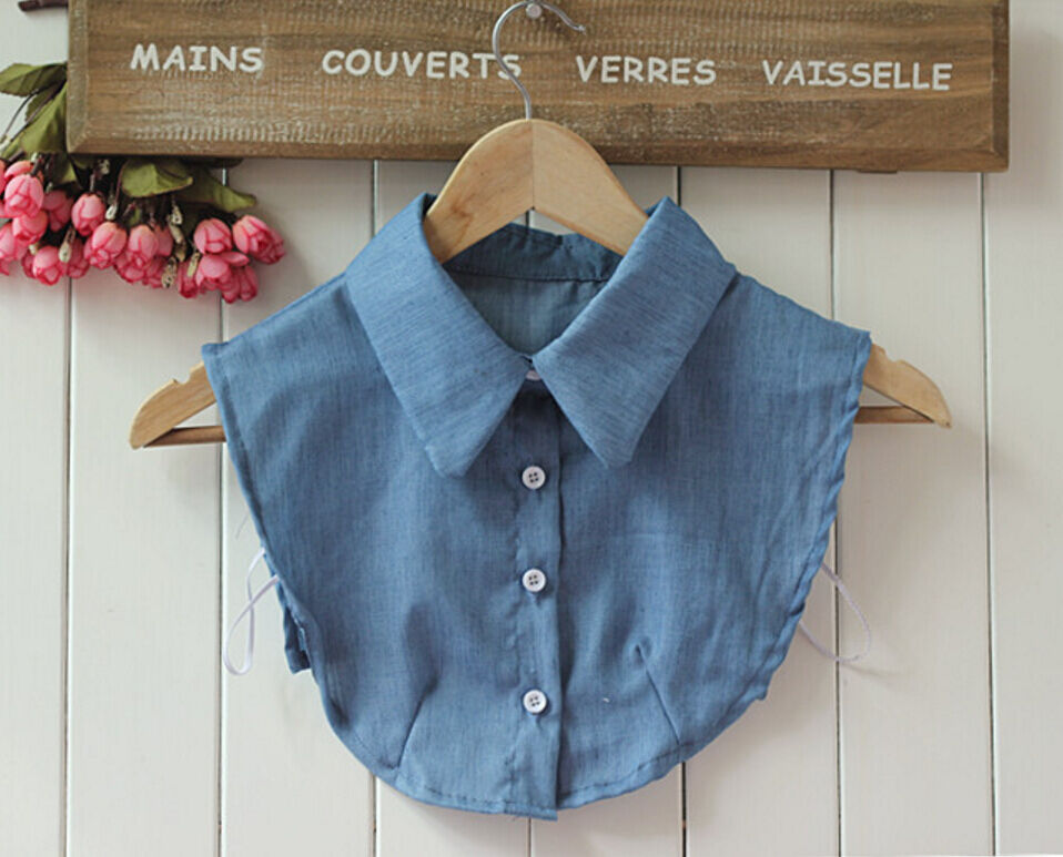 Choker Necklace Unisex Women Peter Pan Detachable Lapel Shirt Fake False Collar