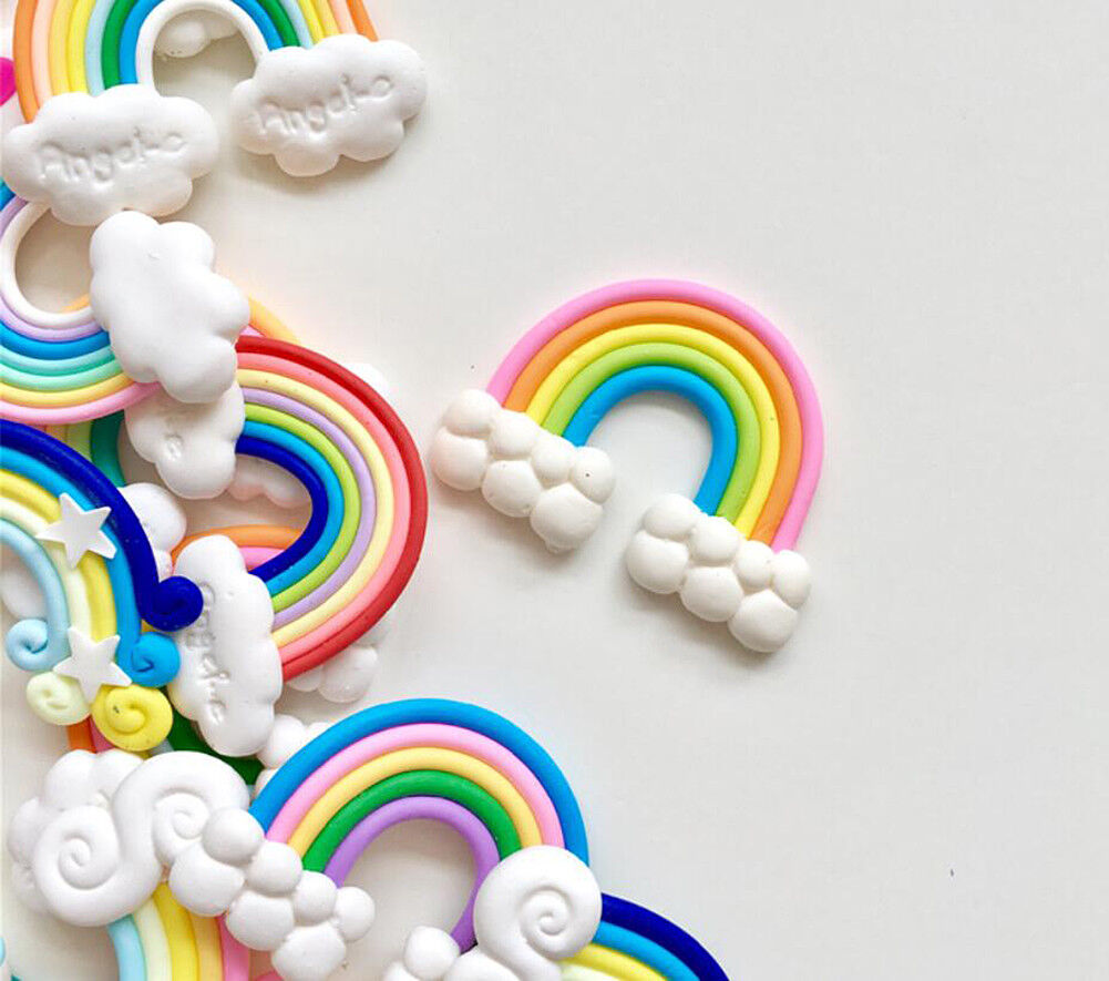 US 15~100 Pc Slime Bread Candy Unicorn Resin Flat Back Scrapbooking Charms DIY