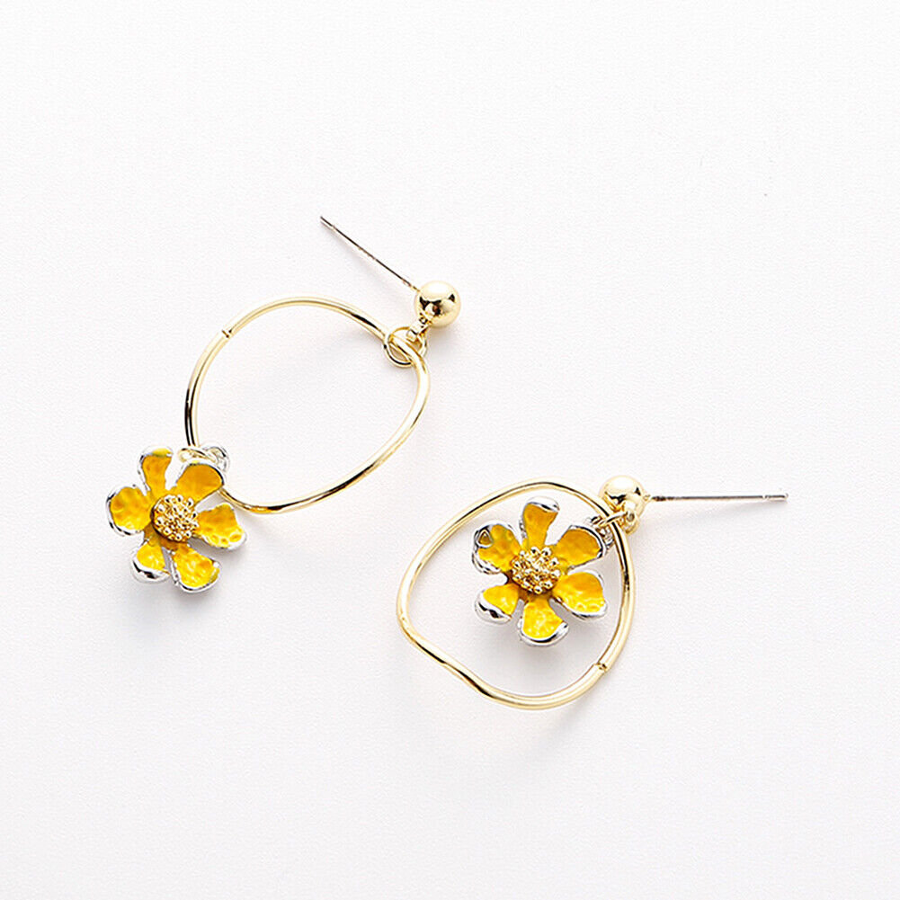 US Pom Pom Flower Balloon Daisy Vintage Heart Cat Star Fruit Earrings /Ear Clips