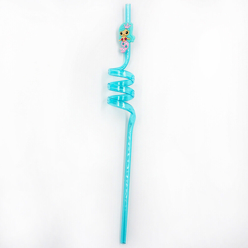 US 24Pcs Reusable Unicorn Alpaca Mermaid Straws Daughters Girls Party Favor Kids