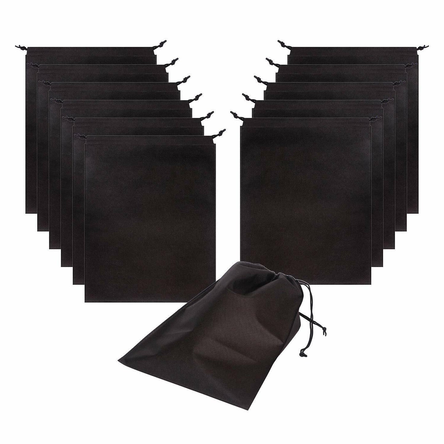 US 12PCS Boot Shoe Toy Storage Drawstring Bag Travel Organizer Large Dust-proof