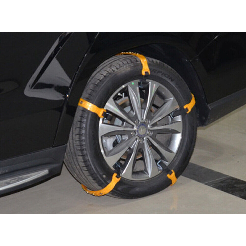US 10 Pcs Universal Snow Ice Mud Road Anti-Skid Tire Chains Car SUV Truck Pickup