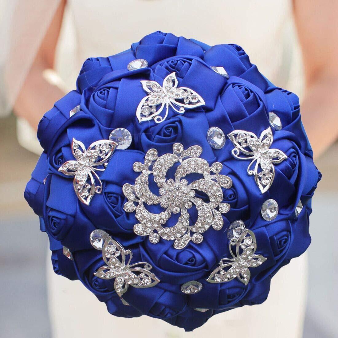 Wedding Flowers Bouquets Rhinestone Bride Bridesmaid Brooch Wedding Bouquet