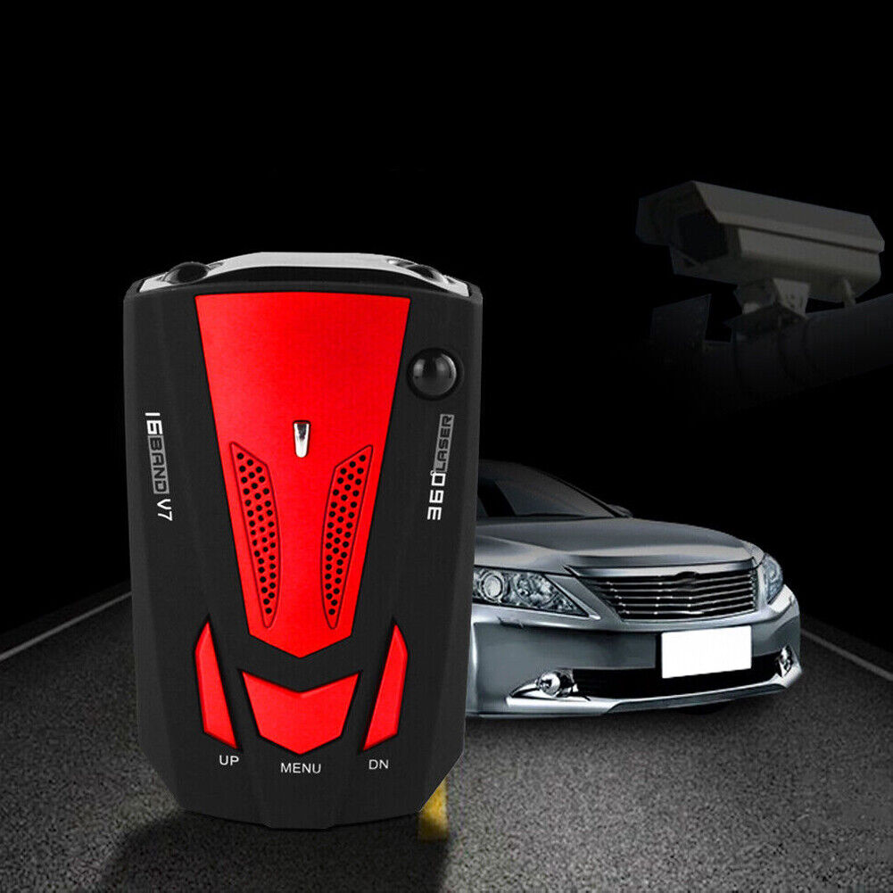 US Car 16 Band 360° Anti-Police GPS Camera Laser Radar Detector Voice Alert Fine