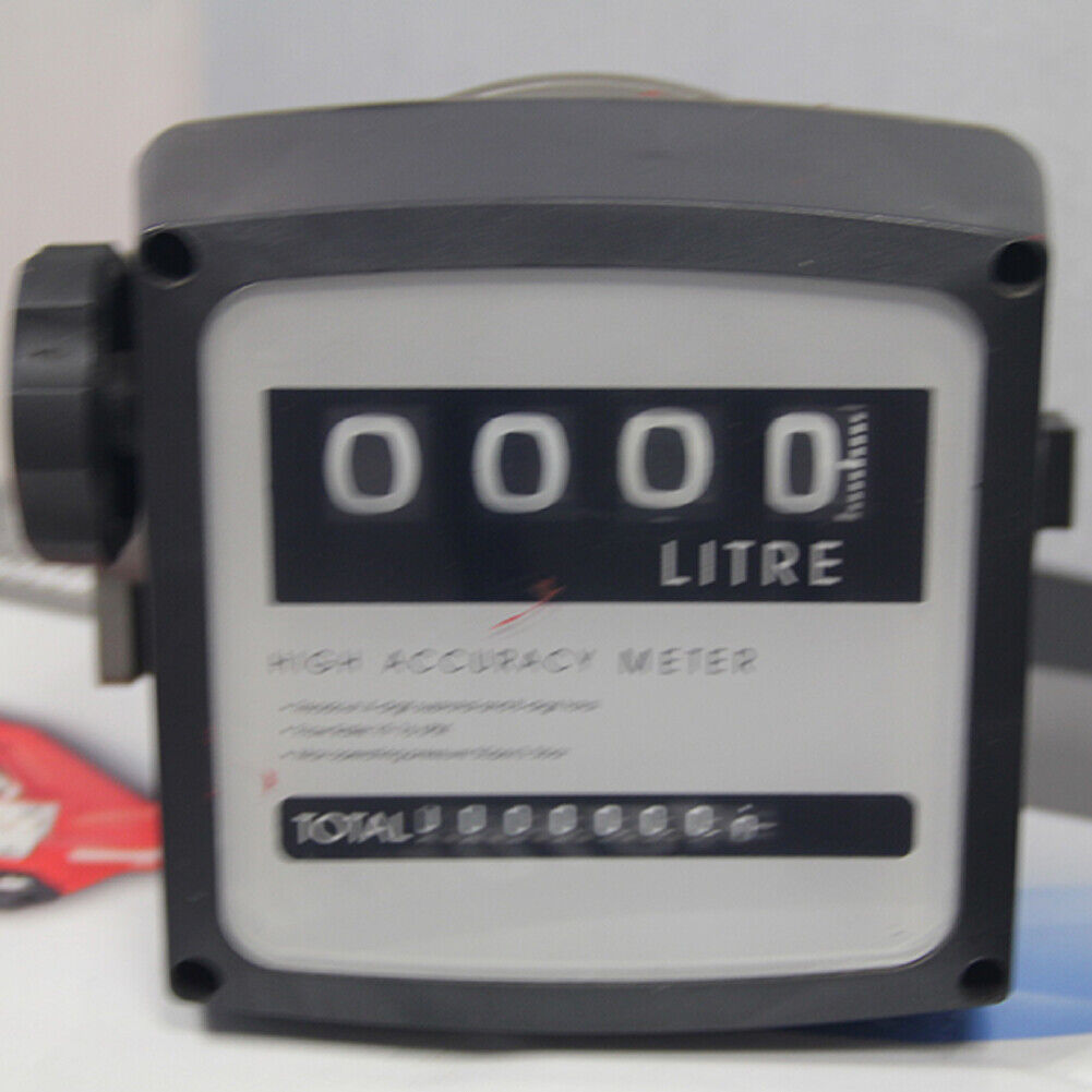 US Fuel Flow Meter Digital Diesel Transfer Pump Counter Gas Oil Flowmeter Fine