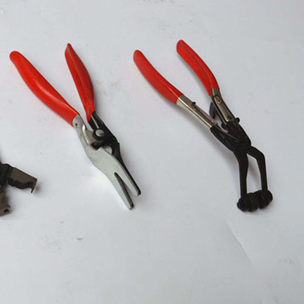 US 10Pc Flexible Hose Clamp Pliers Wire Long Reach Fuel Oil Water Hose Remover T