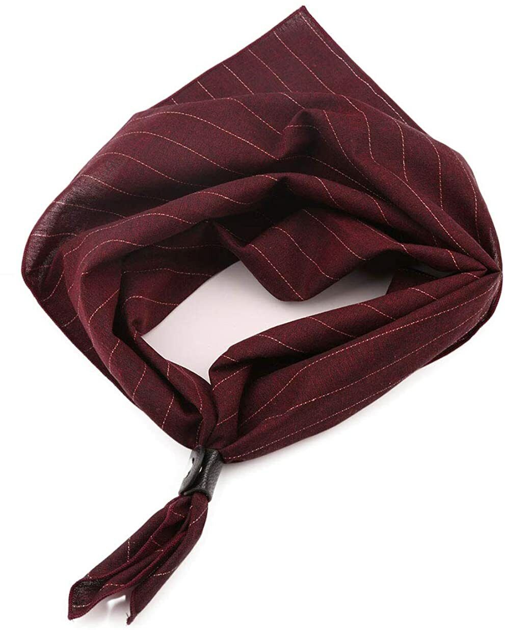 Cotton Neckerchief Men 24''× 24'' Muntifunctional Patterned Scarf with Buckle