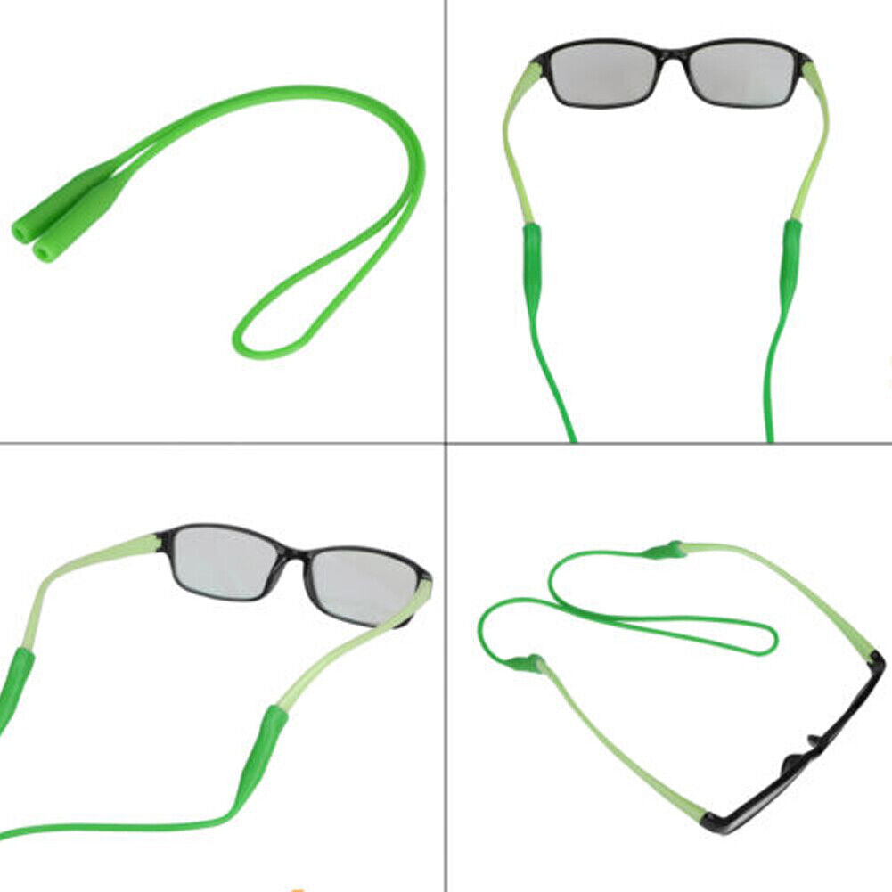 US Silicone Glasses Strap Band Neck Cord Holder Lanyard Sunglasses Eyeglasses