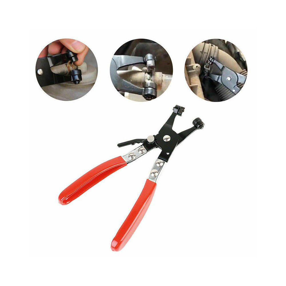 US 10Pc Flexible Hose Clamp Pliers Wire Long Reach Fuel Oil Water Hose Remover T