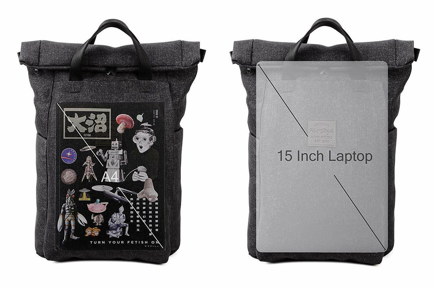 HotStyle Coyan Minimalist College Backpack | Unisex | Holds 15.6-inch Laptop