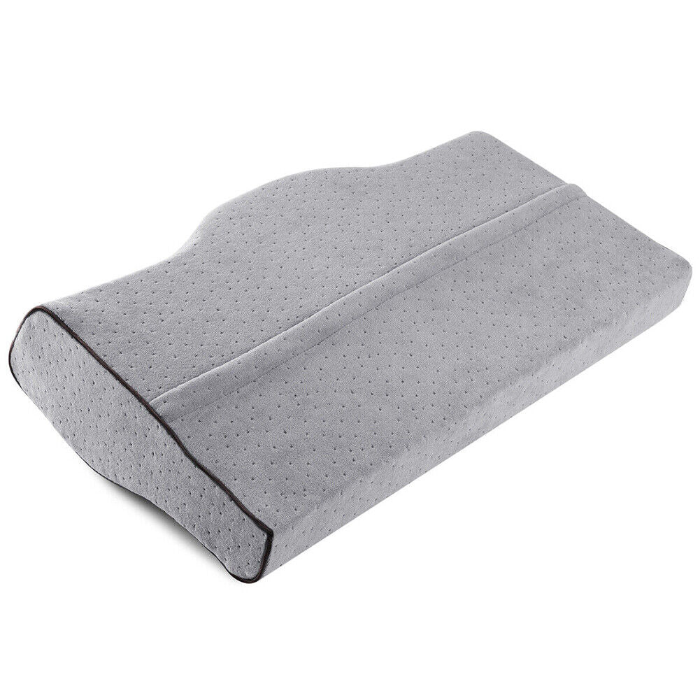 US 2 Pack Contour Memory Foam Pillow Neck Pain Relief Adjustable Washable Cover
