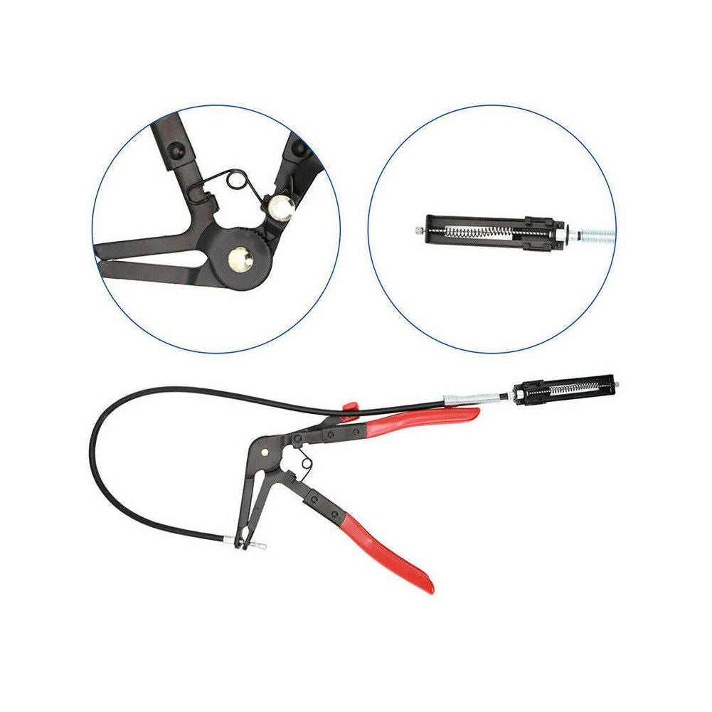 US 10Pc Flexible Hose Clamp Pliers Wire Long Reach Fuel Oil Water Hose Remover T