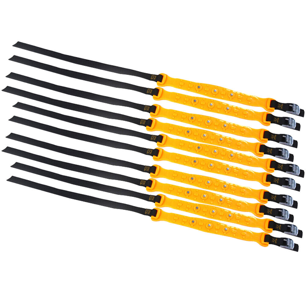 US 10 Pcs Universal Snow Ice Mud Road Anti-Skid Tire Chains Car SUV Truck Pickup