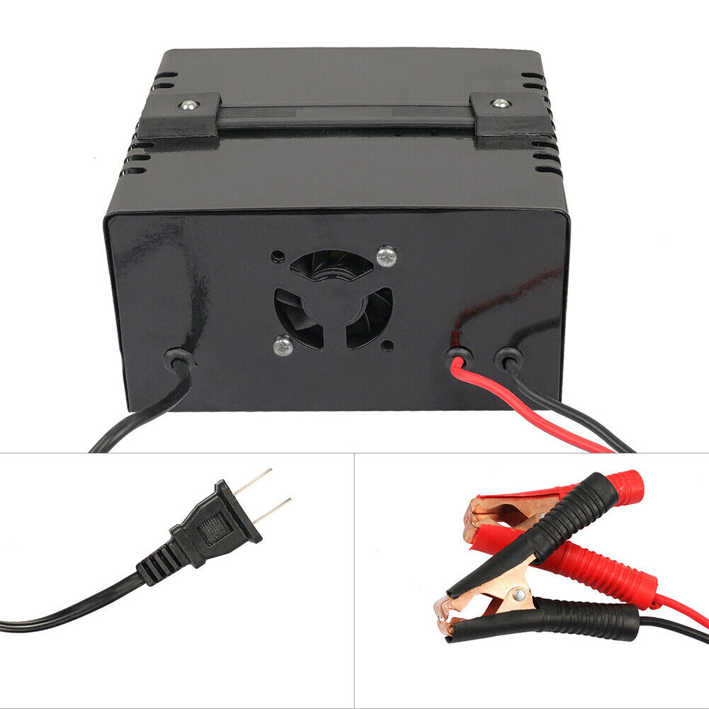 Intelligent Automatic Car Battery Charger 12/24V 9A Pulse Repair Starter AGM/GEL