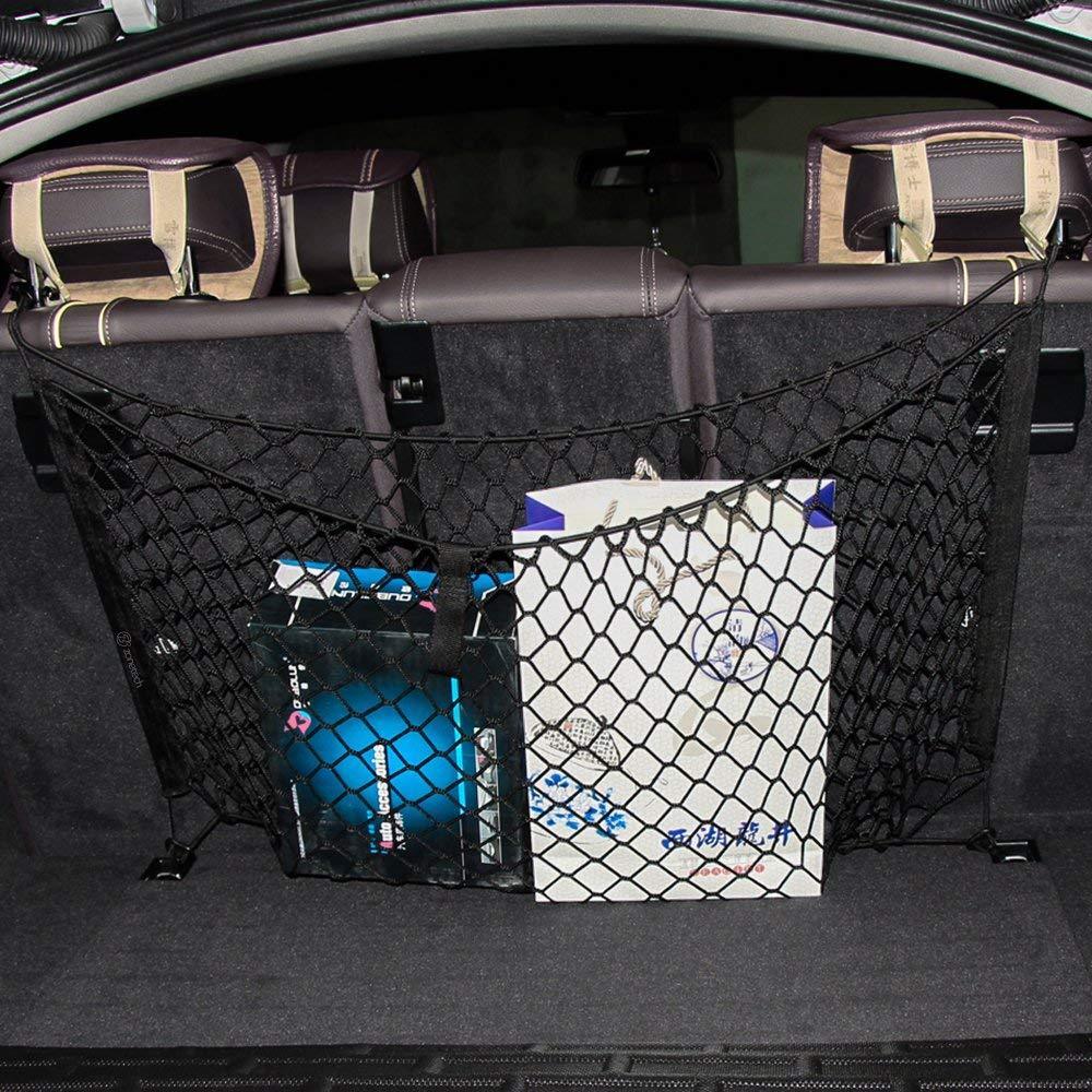 Backseat Cargo Net t - Dog Barrier, Back Seat Cargo Storage Organizer